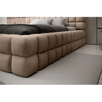 Postel SWINDER 140x200 cm, světlá hnědá