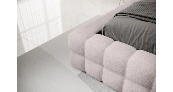 Postel SWINDER 140x200 cm, světlá šedá