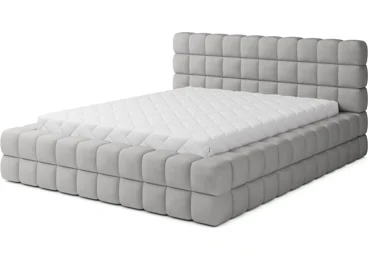 Postel SWINDER 140x200 cm, světle šedá