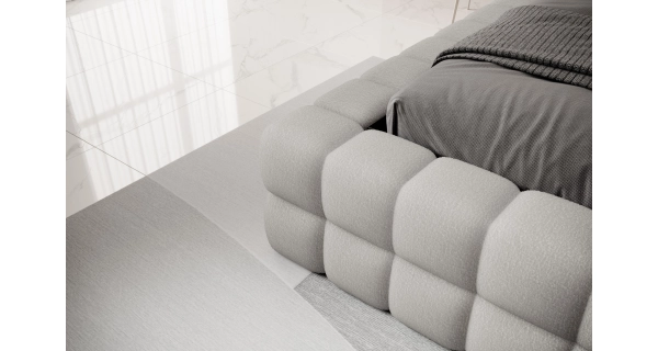 Postel SWINDER 140x200 cm, tmavě šedá