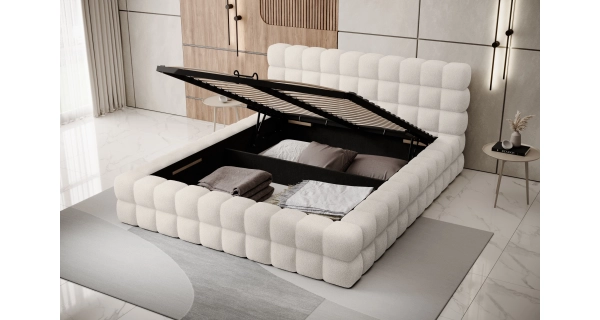 Postel SWINDER 160x200 cm, bílá