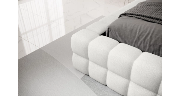 Postel SWINDER 160x200 cm, krémová