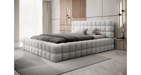 Postel SWINDER 160x200 cm, krémová