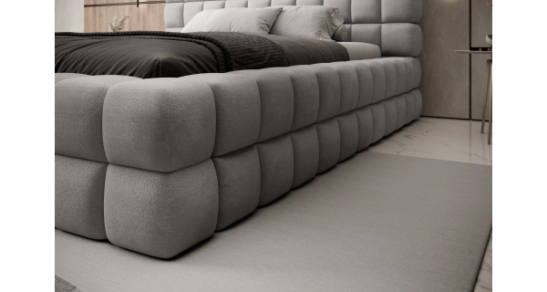 Postel SWINDER 160x200 cm, šedá