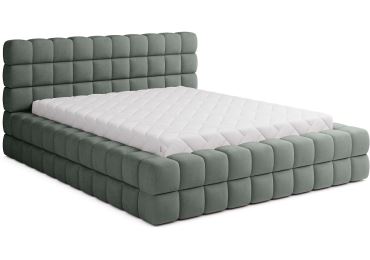 Postel SWINDER 160x200 cm, šedivá