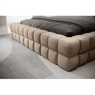 Postel SWINDER 160x200 cm, světlá hnědá