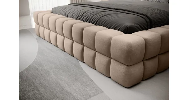 Postel SWINDER 160x200 cm, světlá hnědá