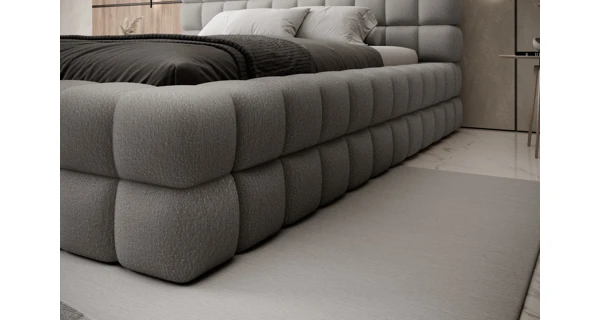 Postel SWINDER 160x200 cm, tmavě šedá