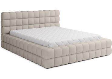 Postel SWINDER 180x200 cm, béžovošedá