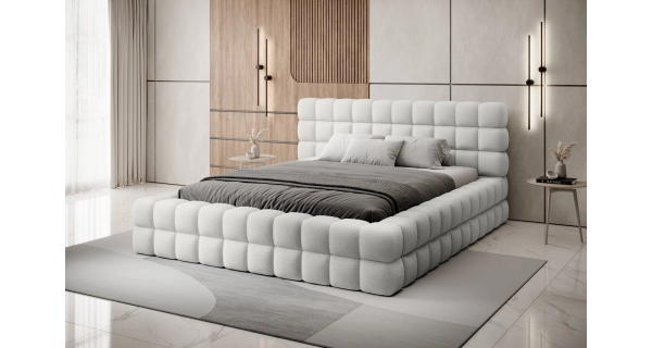 Postel SWINDER 180x200 cm, krémová