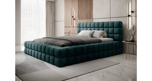 Postel SWINDER 180x200 cm, petrolejová