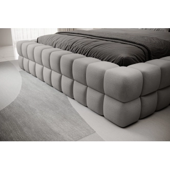 Postel SWINDER 180x200 cm, světle šedá