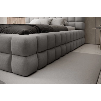 Postel SWINDER 180x200 cm, světle šedá