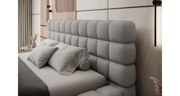 Postel SWINDER 180x200 cm, tmavě šedá