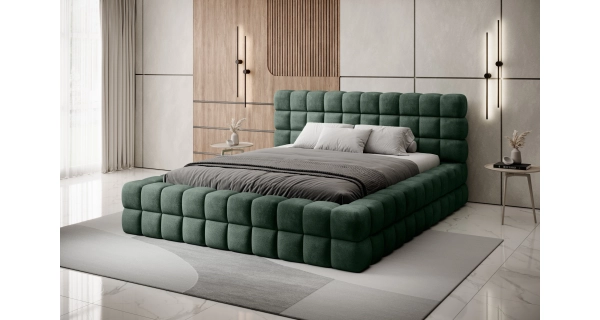 Postel SWINDER 180x200 cm, zelená