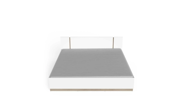 Postel TODY 180x200 cm, bílá/dub kronberg