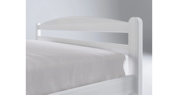 Postel TYCHO 160, masiv buk/barva bílá