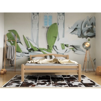 Postel TYCHO 160, masiv buk/barva buk