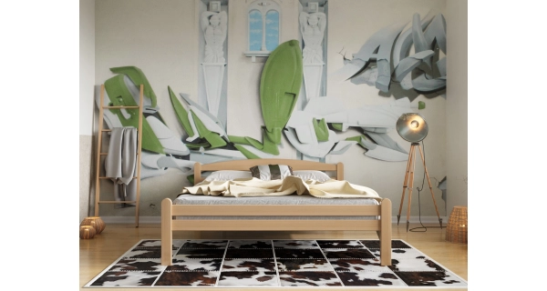 Postel TYCHO 160, masiv buk/barva buk