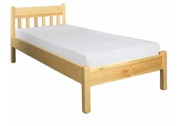 Postel VEVE, 100x200, masiv borovice, moření: ...