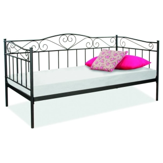 Postel YBANO 90x200 cm, černá