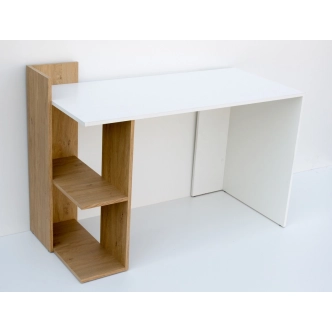 Pracovní stůl HISPIDUM, dub sonoma/bílá