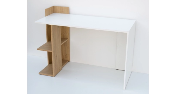 Pracovní stůl HISPIDUM, dub sonoma/bílá