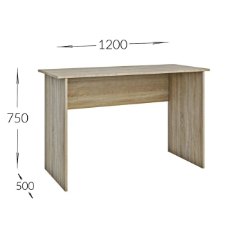 Pracovní stůl MAUGHANI, dub sonoma