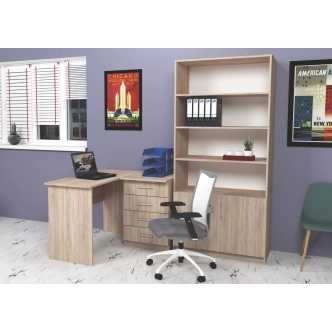 Pracovní stůl MAUGHANI, dub sonoma