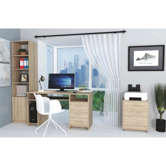 Pracovní stůl MAUGHANI II, dub sonoma