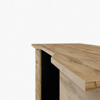 Pracovní stůl NEJBY TRESON III, černá/dub wotan