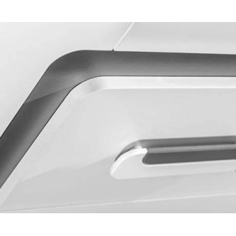 Pracovní stůl ORAKI, antracit/bílá