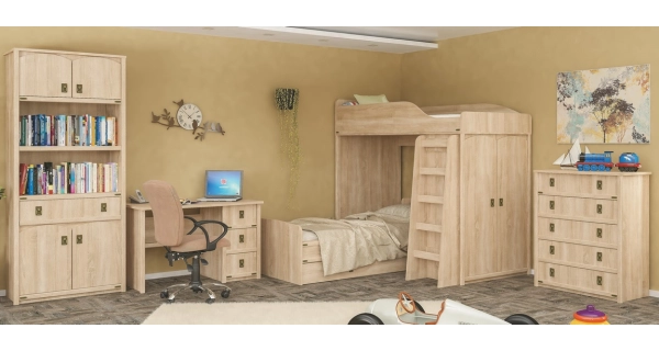 Pracovní stůl RODOLFI, dub sonoma