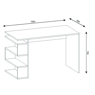 Pracovní stůl XENIS, bílý