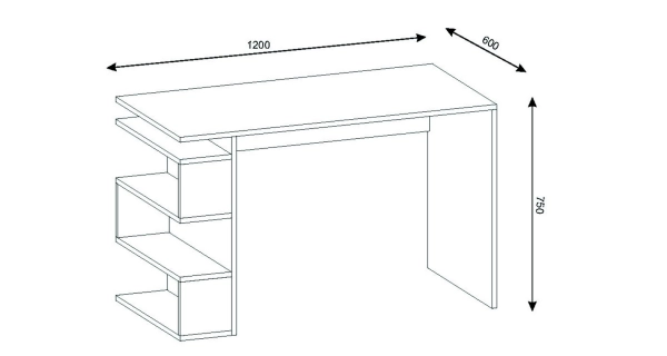Pracovní stůl XENIS, bílý