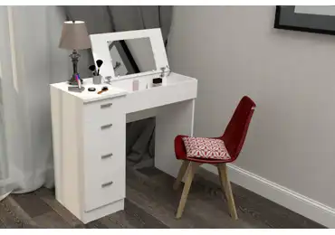 Pracovní/toaletní stolek VERIGEATA, bílá