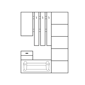 Předsíň BENDIGO, craft tobaco/krém, 5 let záruka