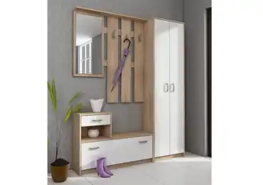 Předsíň BENDIGO, dub sonoma/bílá