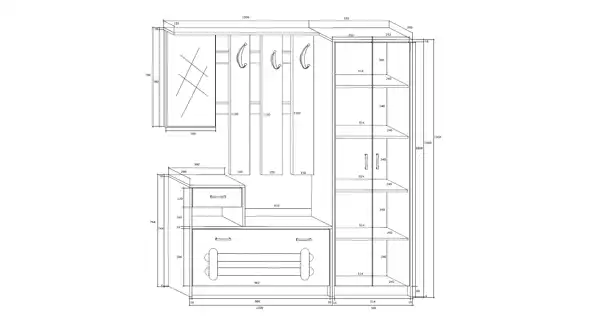 Předsíň BENDIGO, dub sonoma/dub sonoma tmavý