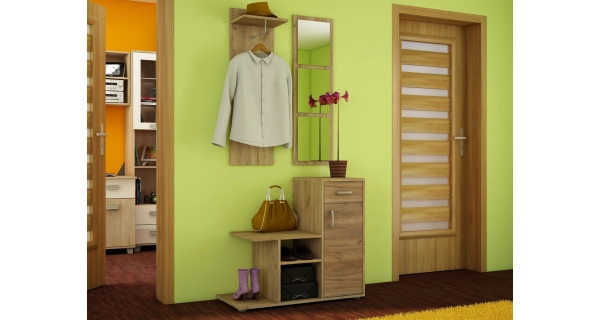 Předsíň BINKA, craft zlatý/craft tobaco, 5 let záruka