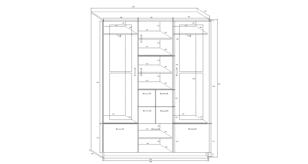 Předsíň CHIRAWA 150 se zrcadlem, olše, 5 let záruka
