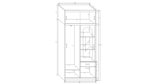 Předsíň DUMAS I se zrcadlem, olše, 5 let záruka