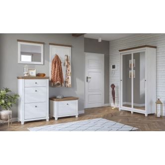 Předsíň JEJUDO, abiskoash bílý/dub lefkas