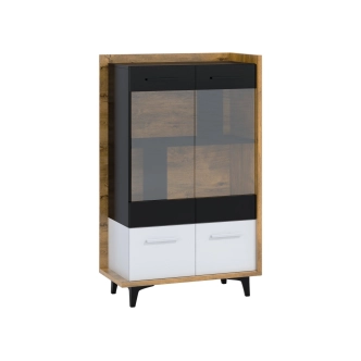 Předsíň KNUT 6, dub burgundský/bílá/černá, 5 let záruka