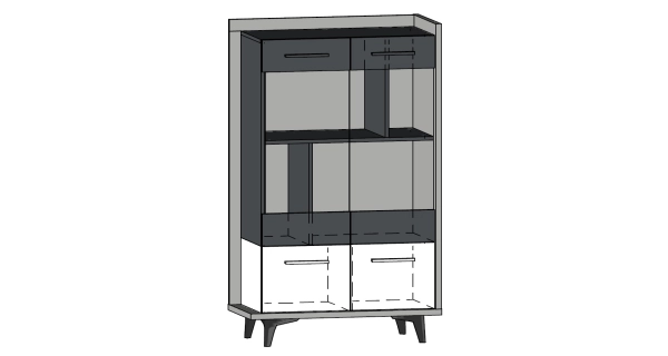 Předsíň KNUT 6, dub burgundský/bílá/černá, 5 let záruka