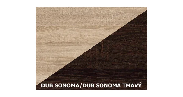 Předsíň LONGFORD, dub sonoma/dub sonoma tmavý