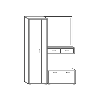 Předsíň MAFFRA, craft tobaco/krém, 5 let záruka