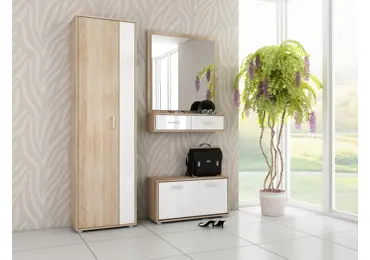 Předsíň MAFFRA, dub sonoma/bílý lesk