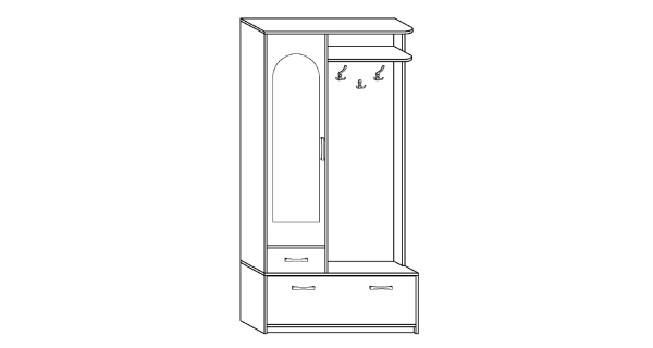Předsíň PROSTON I, olše, 5 let záruka