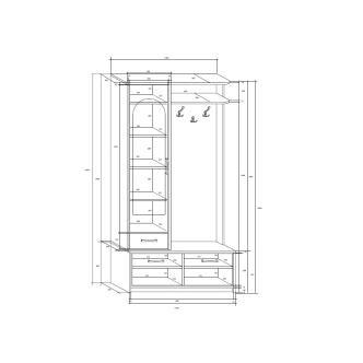 Předsíň PROSTON I, olše, 5 let záruka